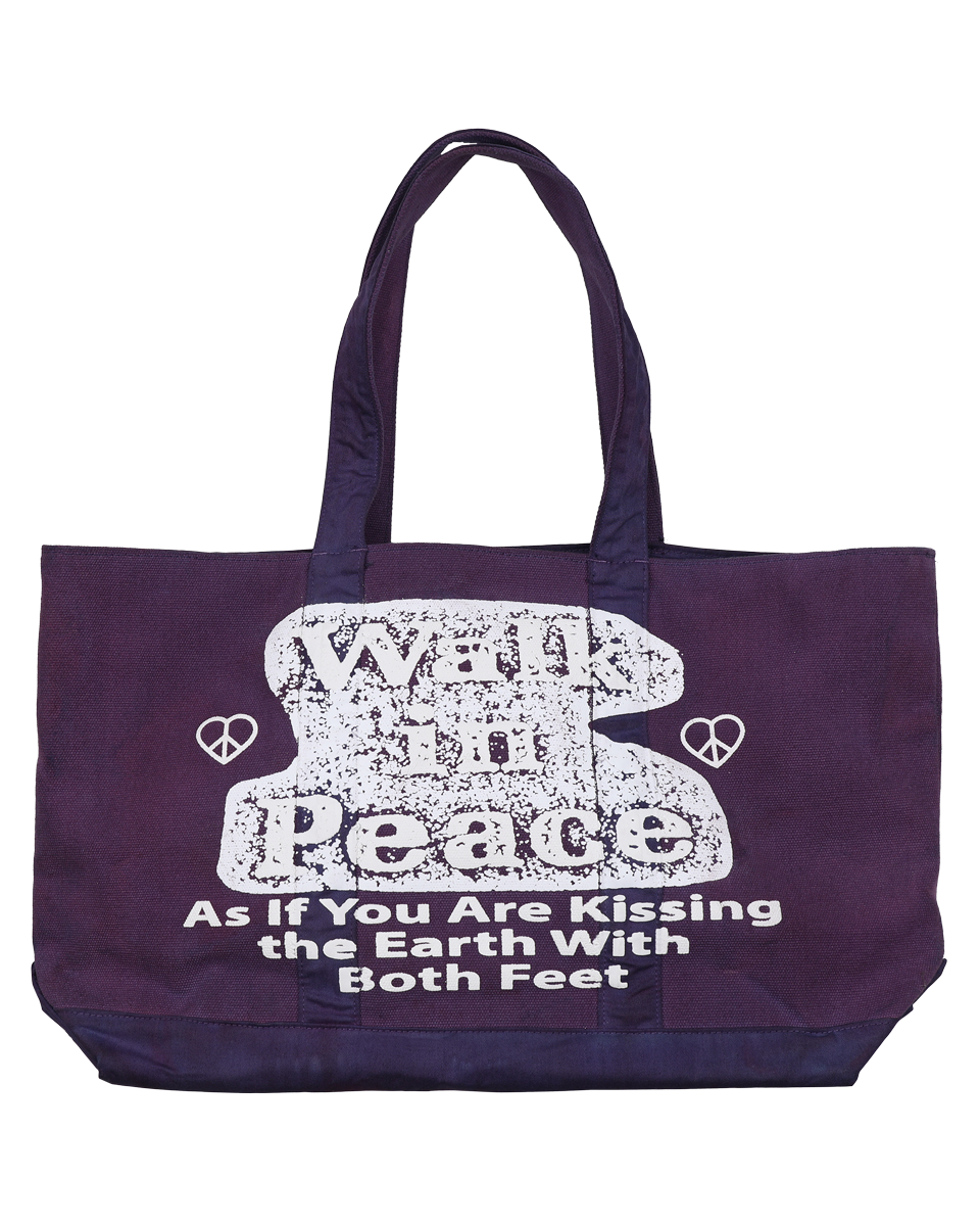 Walk in Peace - Purple Jumbo Tote