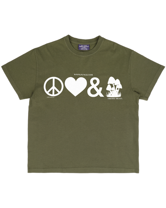 Shroom Your Face - Dark Olive Tee