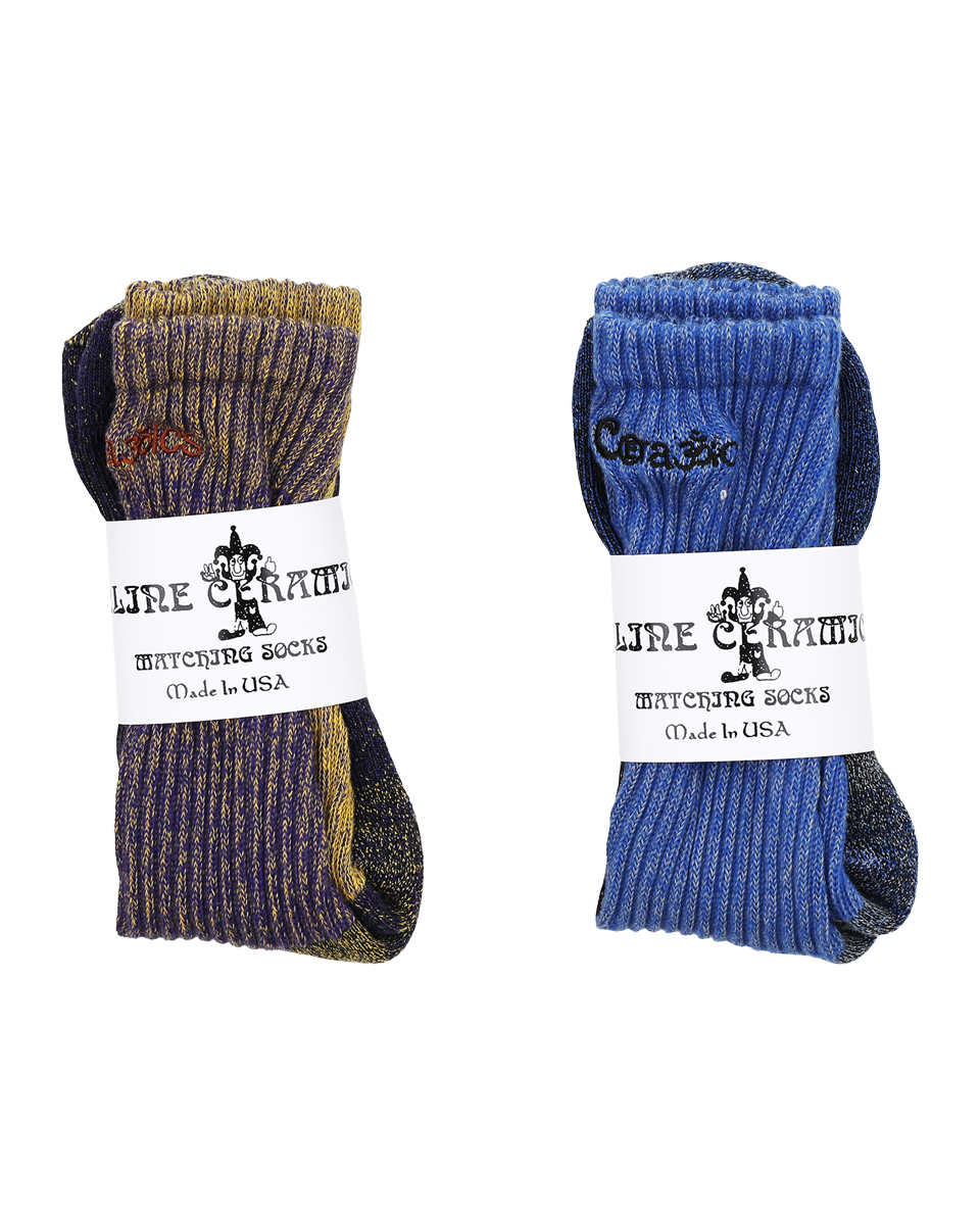 Purple Blue "Matching" Socks